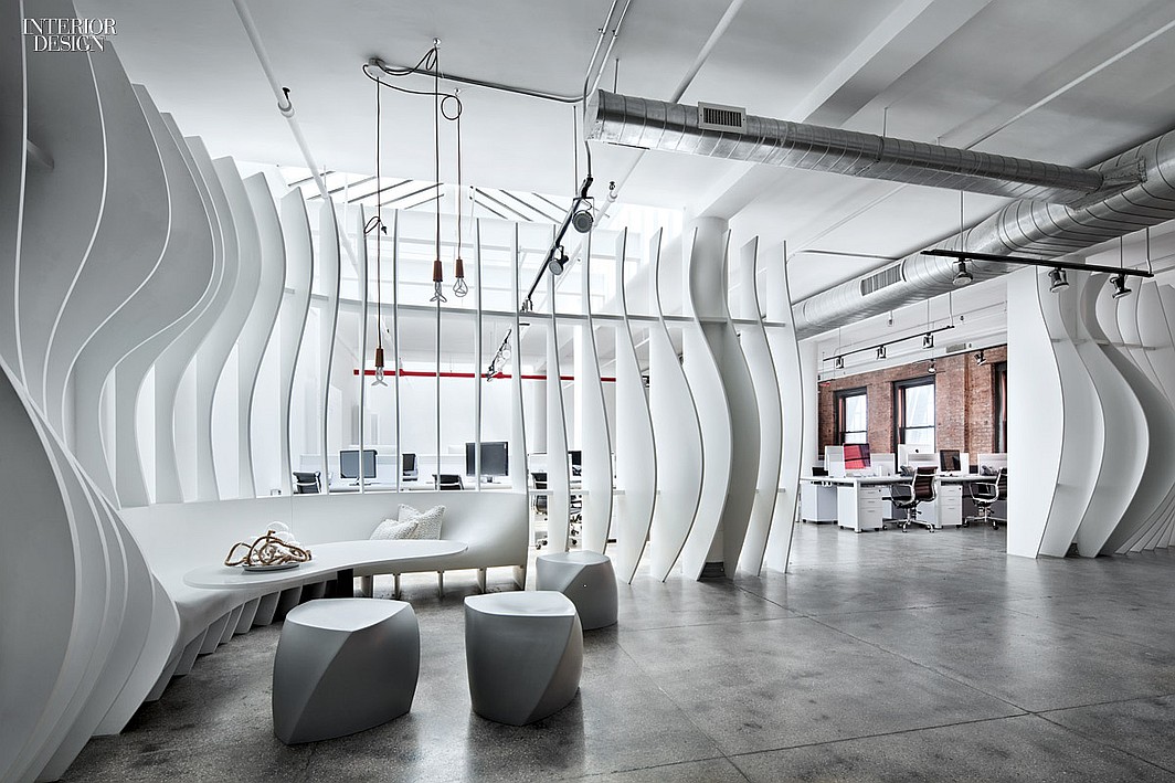 Subtle Curves New York Office Interior Design By Piret