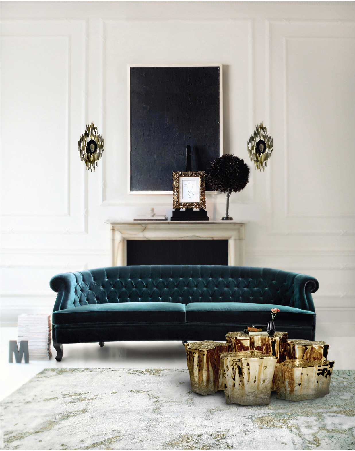DESIGN INSPIRATION FOR THE LUXURIOUS MODERN CLASSIC LIVING ROOM