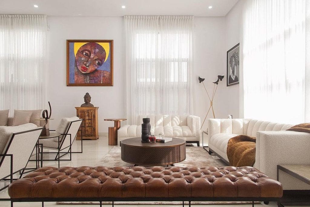 A luxury living room decor in a Nigerian home