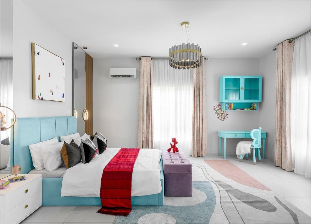 Luxury bedroom design with charming interior decor by numi design house.